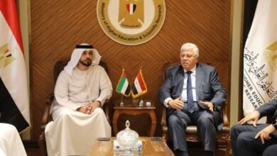 وزير التعليم العالي يبحث سبل تعزيز التعاون مع دولة الإمارات ويتابع الموقف التنفيذي لفرع جامعة الإسكندرية بأبوظبي