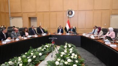 وزير الصناعة والنقل يبحث مع مصنعي الأسمنت حجم الإنتاج بالمصانع ومدى الانخفاض في أسعار الأسمنت خلال الفترة الماضية