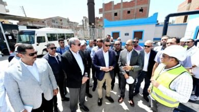 وزير الإسكان ومحافظ الغربية يتفقدان محطة مياه سندبسط الإرتوازية ضمن مبادرة الرئاسية “حياة كريمة”