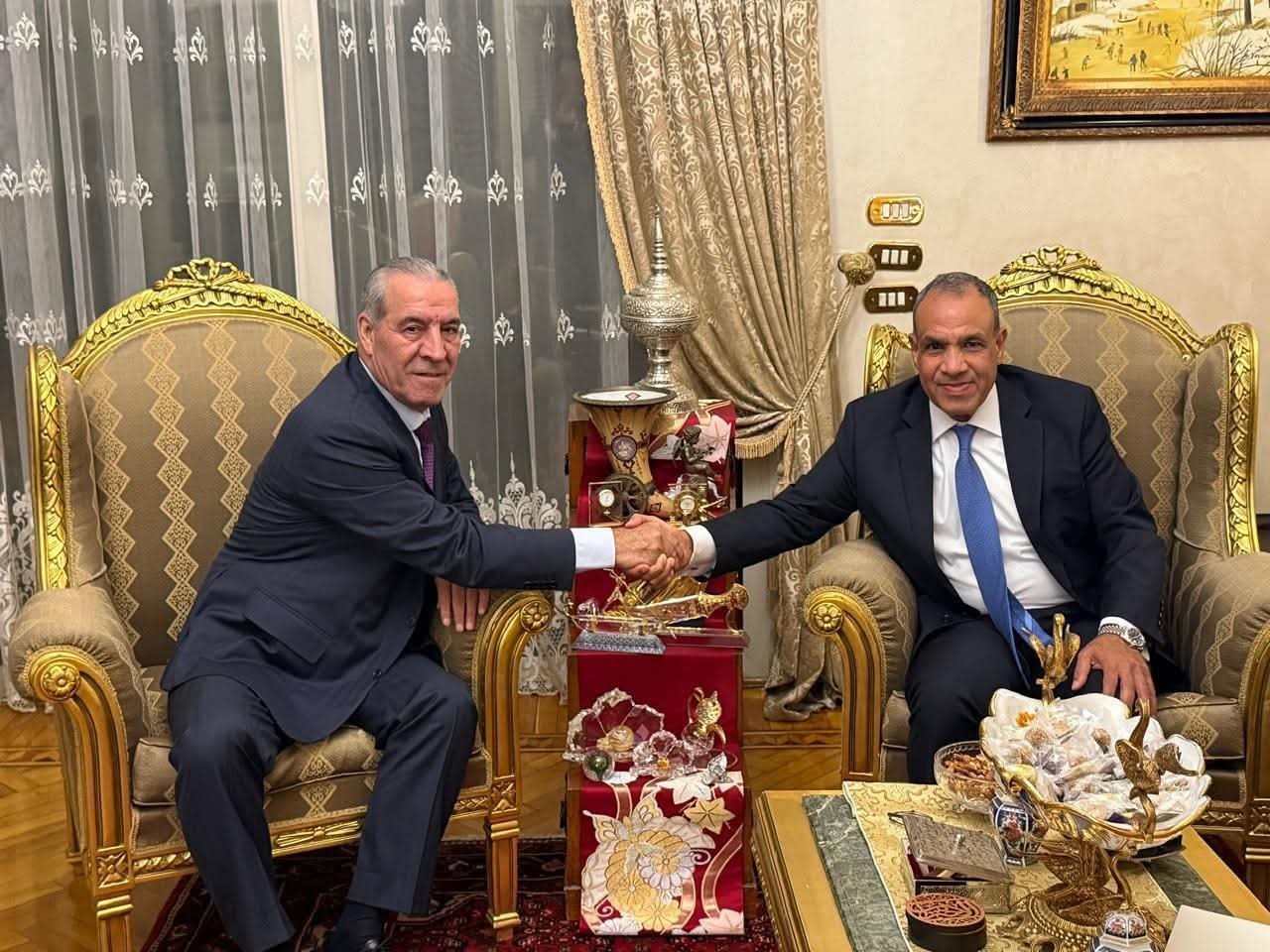وزير‎ الخارجية يستقبل نائب رئيس اللجنة التنفيذية لمنظمة التحرير الفلسطينية