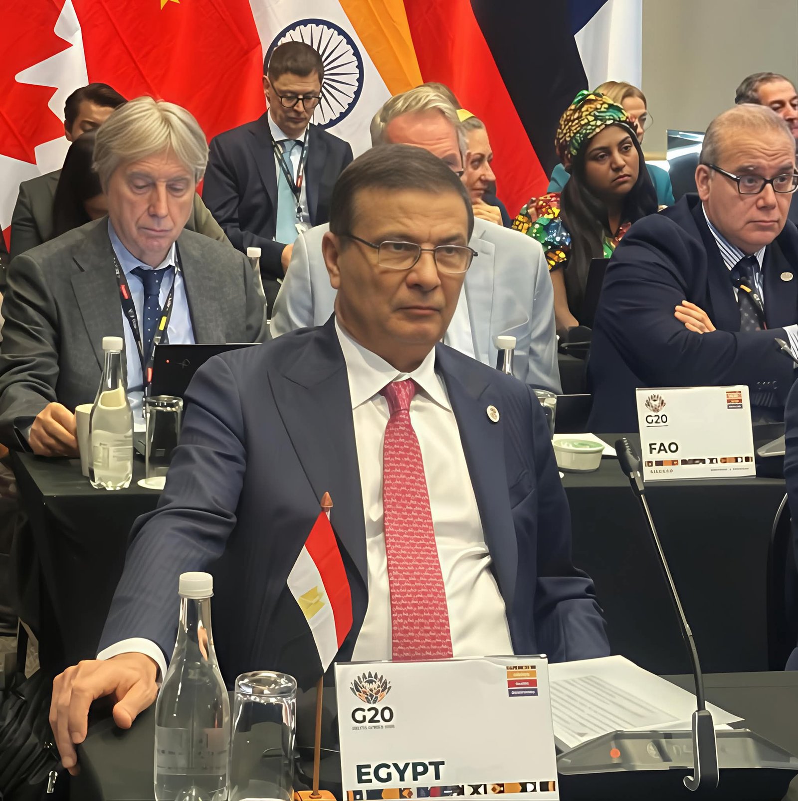 وزير الزراعة يشارك في جلسة اعتماد الإعلان الوزاري للأمن الغذائي ضمن اجتماعات مجموعة العشرين في جنوب أفريقيا 2 وزير الزراعة يشارك في جلسة اعتماد الإعلان الوزاري للأمن الغذائي ضمن اجتماعات مجموعة العشرين في جنوب أفريقيا