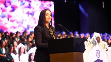 وزيرة التضامن الاجتماعي تشهد احتفالية تخرج طالبات كلية رمسيس للبنات