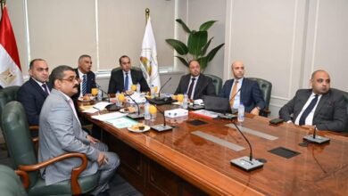 المستشار محمود فوزي يستقبل اللواء الدكتور إسماعيل محمد كمال محافظ أسوان واللواء عمرو عبد المنعم رئيس هيئة تنمية الصعيد 
