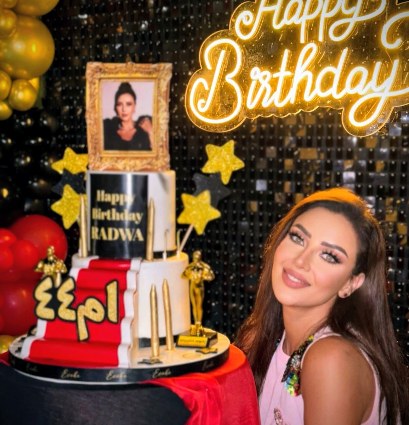 رضوى الشربيني تحتفل بعيد ميلادها الـ44 : العمر مجرد رقم 