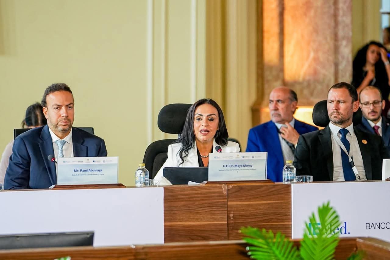 وزيرة التضامن الاجتماعي تشارك في المؤتمر السنوي التاسع للبنوك المركزية في منطقة المتوسط  