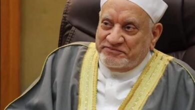 مفتي الجمهورية ينعى العالم الجليل الأستاذ الدكتور أحمد عمر هاشم عضو هيئة كبار العلماء بالأزهر الشريف 