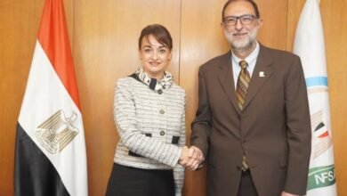 استقبال رئيس الهيئة القومية لسلامة الغذاء لسفيرة جمهورية رومانيا بالقاهرة