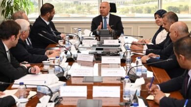 الوزير يعقد لقاءً مع ممثلي شركة الوايلر فريد حسنين للطلمبات وشركة فيلم الإيطالية