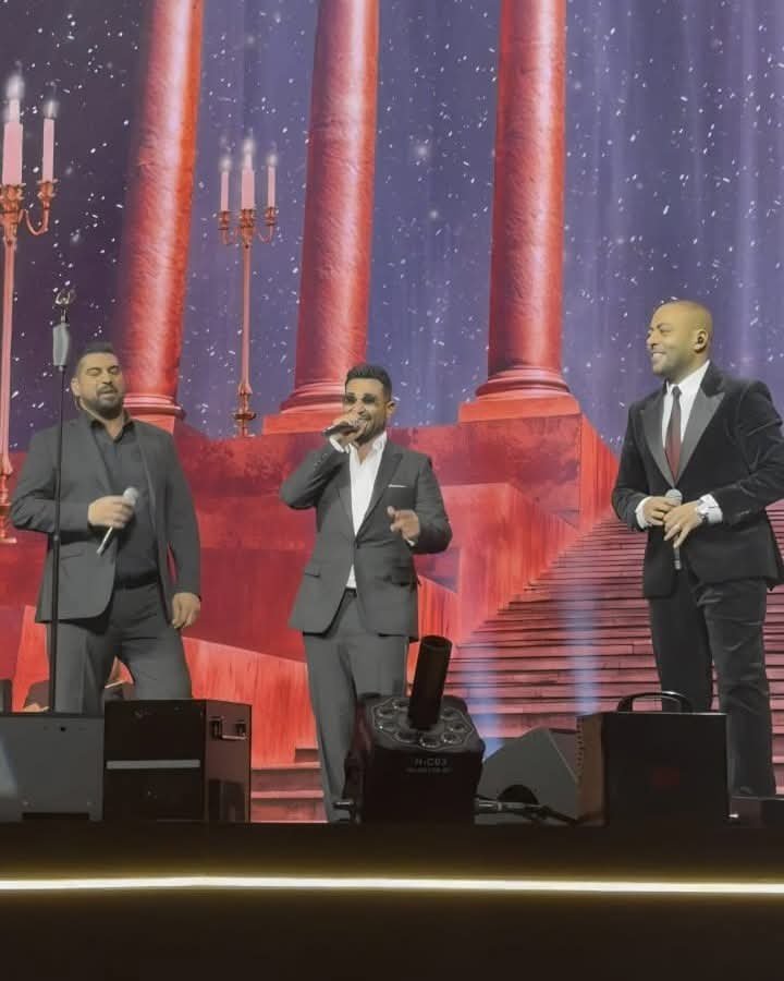 أحمد سعد يفجّر مفاجأة كبرى في الكويت… تريو غنائي يجمعه بتامر عاشور وآدم للمرة الأولى