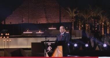 الرئيس السيسى: هذا الإنجاز جاء نتيجة تعاون دولى ولا ننسى الدعم الذى قدمته اليابان