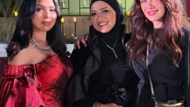 غادة عادل وسهير جودة ودعاء فاروق  … نجمات الإعلام في حفل زفاف ابنة ربيع ياسين