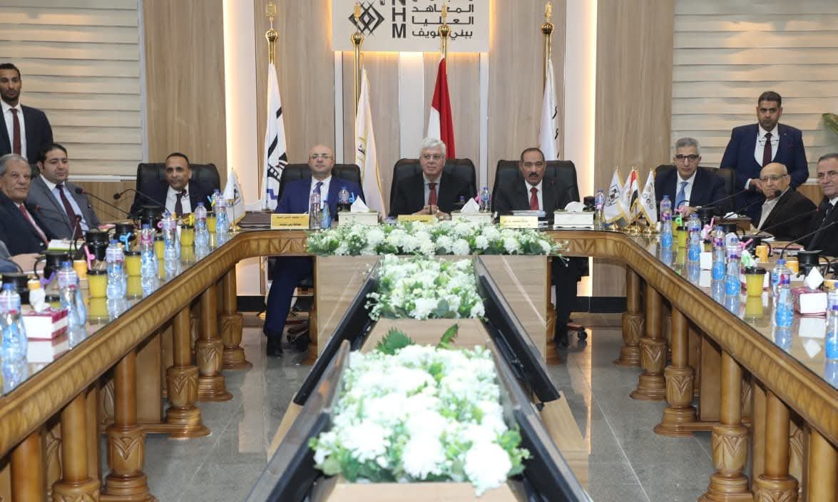 وزير التعليم العالي ومحافظ بني سويف يشهدان اجتماع مجلس شؤون المعاهد العليا الخاصة
