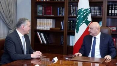 الرئيس اللبناني يستقبل وزير البترول والثروة المعدنية والوفد المرافق