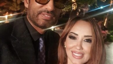 شيماء فوزي زوجة عمرو سعد تحتفل بعيد ميلاده