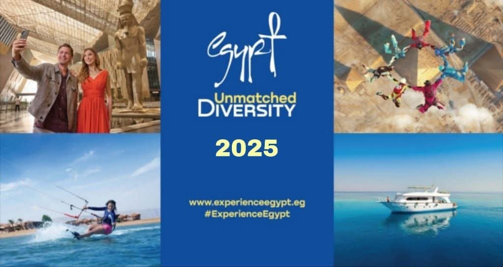 مصر تستقبل 19 مليون سائح بمعدل نمو 21% مقارنة بعام 2024