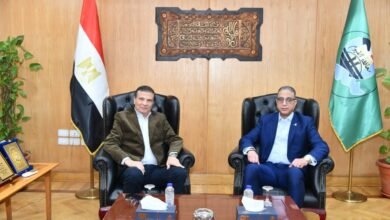 محافظ الفيوم يستقبل وزير الزراعة في مستهل زيارته للمحافظة