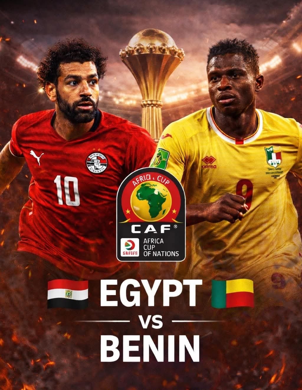 نجوم الفراعنة المصريين ..... تواجه فهود بنين 1 نجوم الفراعنة المصريين ..... تواجه فهود بنين