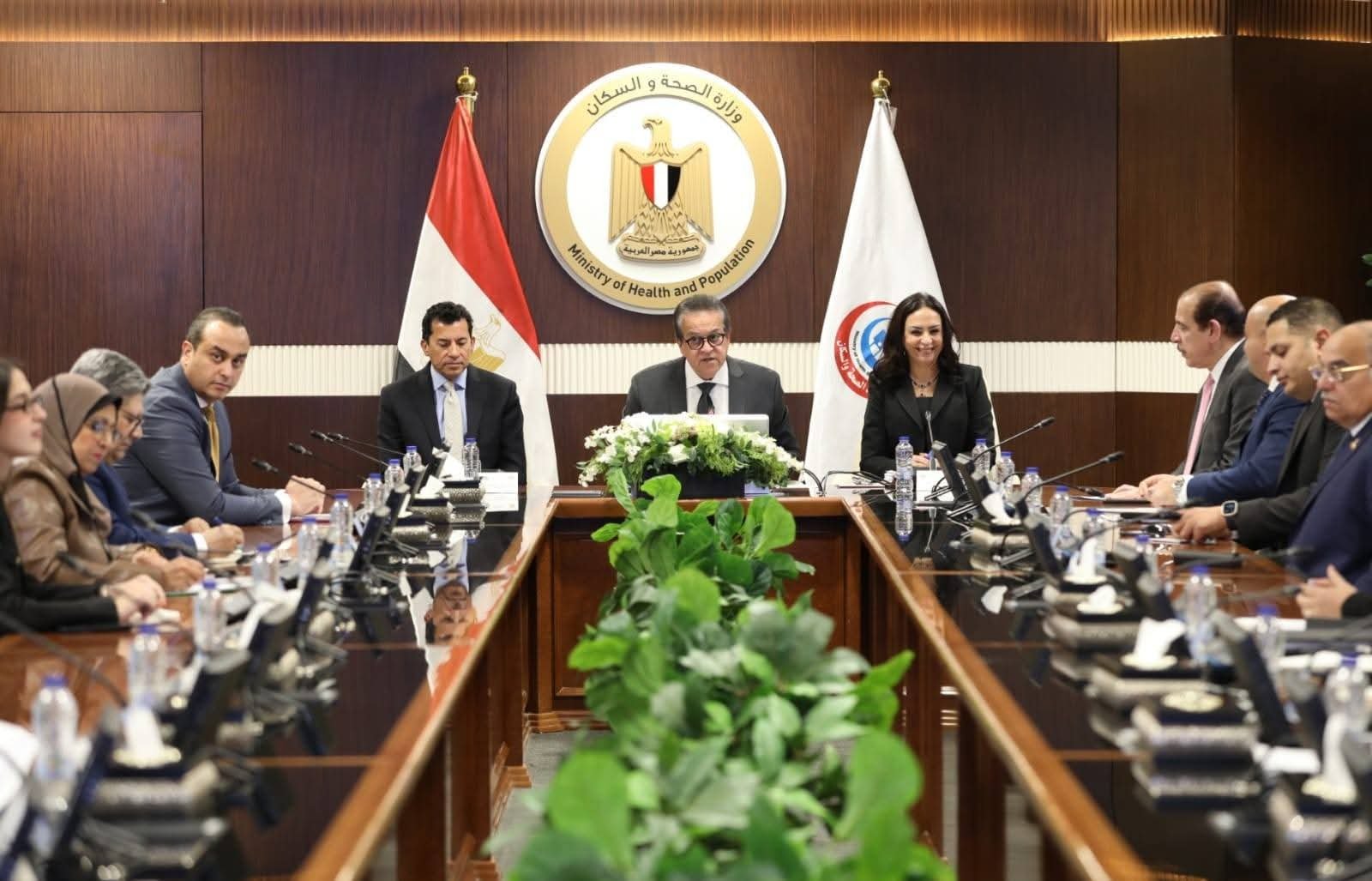 عبدالغفار يترأس اجتماع اللجنة التنسيقية المعنية باستقبال الجرحى والمصابين الوافدين من قطاع غزة