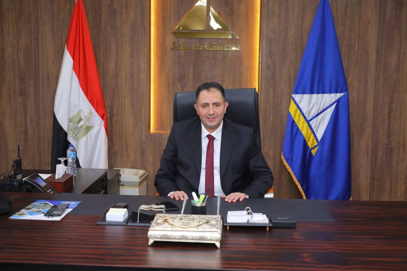 محافظ دمياط يتسلم مهام عمله بديوان عام المحافظة