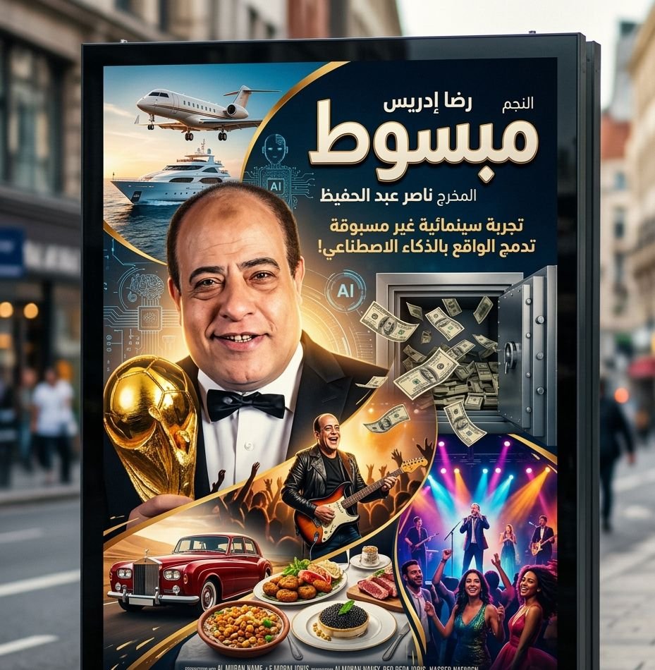 رضا إدريس يخطف الأنظار بكليب “مبسوط”.. كوميديا بطعم الذكاء الاصطناعي 5 رضا إدريس يخطف الأنظار بكليب “مبسوط”.. كوميديا بطعم الذكاء الاصطناعي