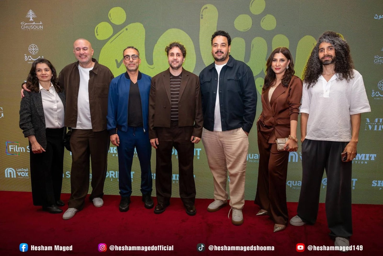 هشام ماجد يشعل السجادة الحمراء في العرض الخاص لفيلم «برشامة» بجدة