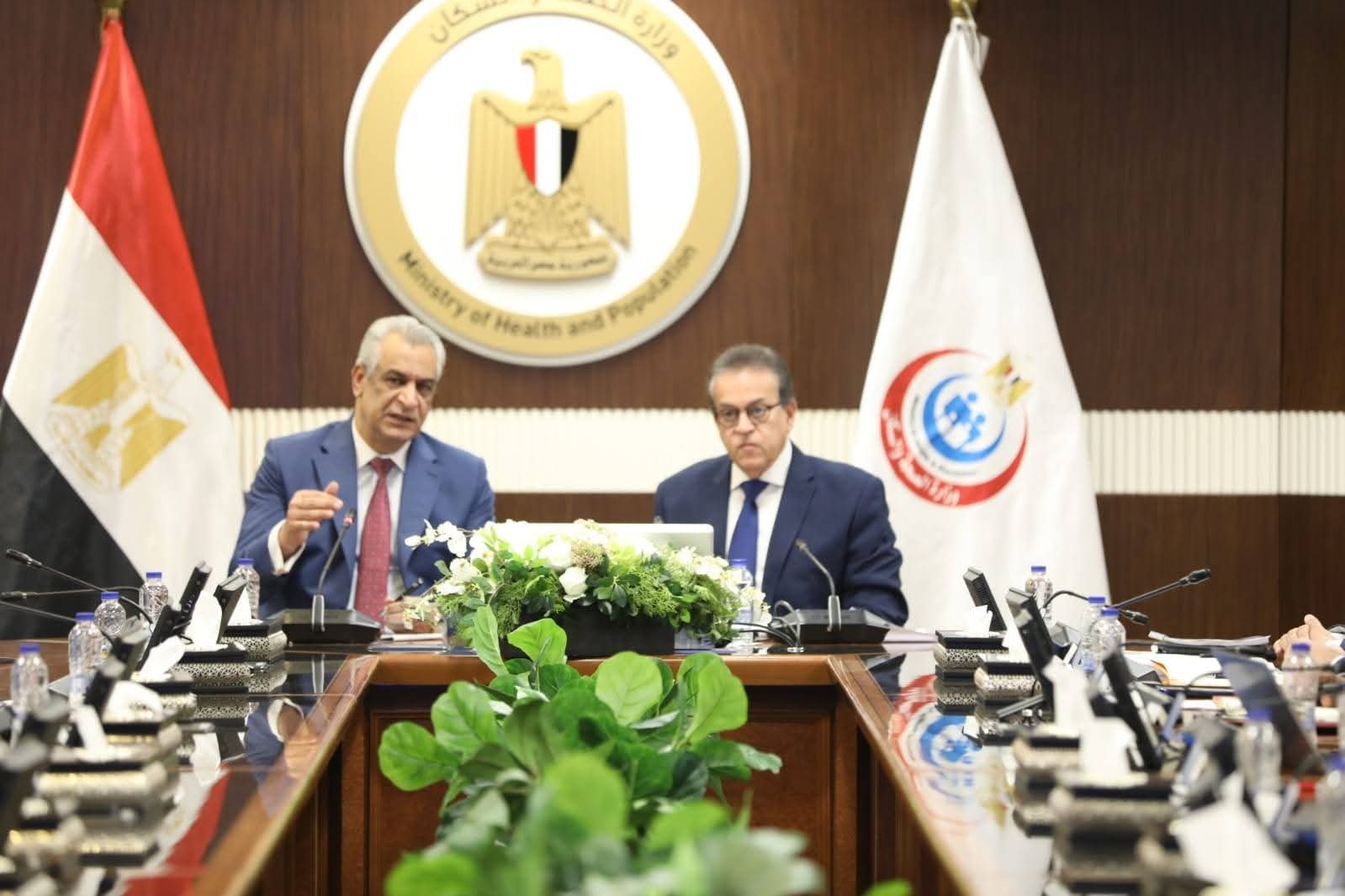 وزيرا الصحة والإنتاج الحربي يبحثان سبل التعاون المشترك لسرعة إنجاز المشروعات القومية الصحية