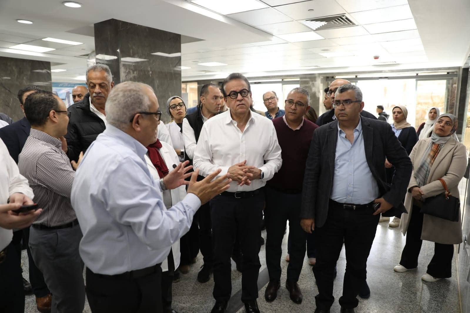 وزير الصحة يتفقد تطوير مستشفى مدينة نصر للتأمين الصحي ويوجه بسرعة استكمال الأعمال