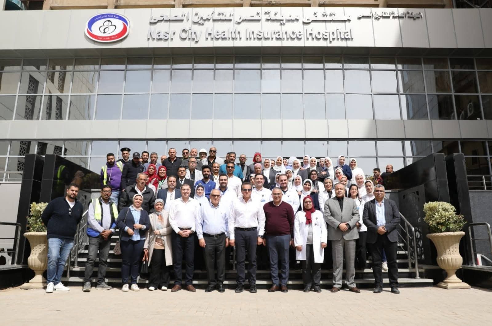 وزير الصحة يتفقد تطوير مستشفى مدينة نصر للتأمين الصحي ويوجه بسرعة استكمال الأعمال