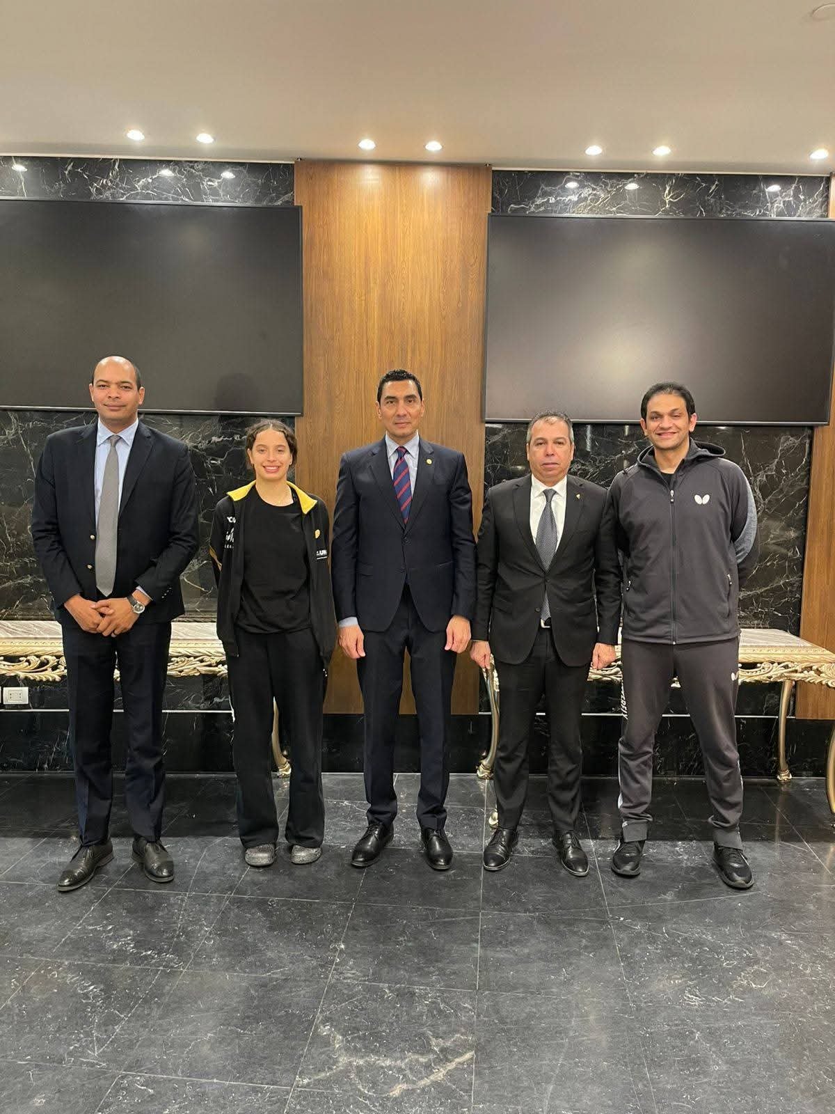 وزير الشباب والرياضة يستقبل هنا جودة بعد إنجازها التاريخي والتأهل لربع نهائي كأس العالم لتنس الطاولة 3 وزير الشباب والرياضة يستقبل هنا جودة بعد إنجازها التاريخي والتأهل لربع نهائي كأس العالم لتنس الطاولة