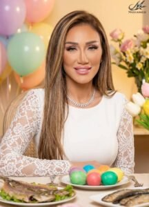 ريهام سعيد تحتفل بشم النسيم بإطلالة مبهجة