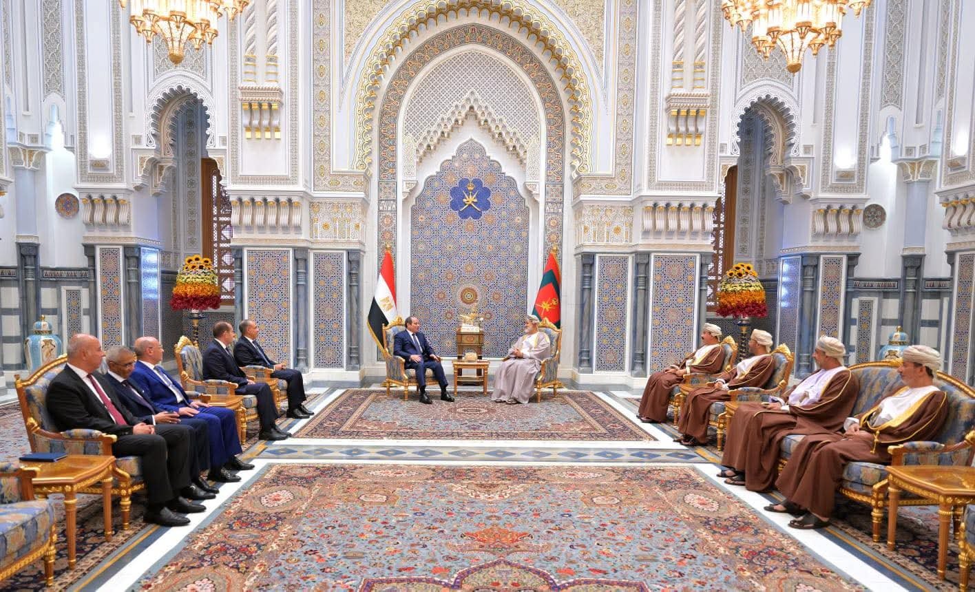 السيسي يزور سلطنة عُمان ويلتقي السلطان هيثم بن طارق لبحث تطورات المنطقة وتعزيز التعاون الثنائي
