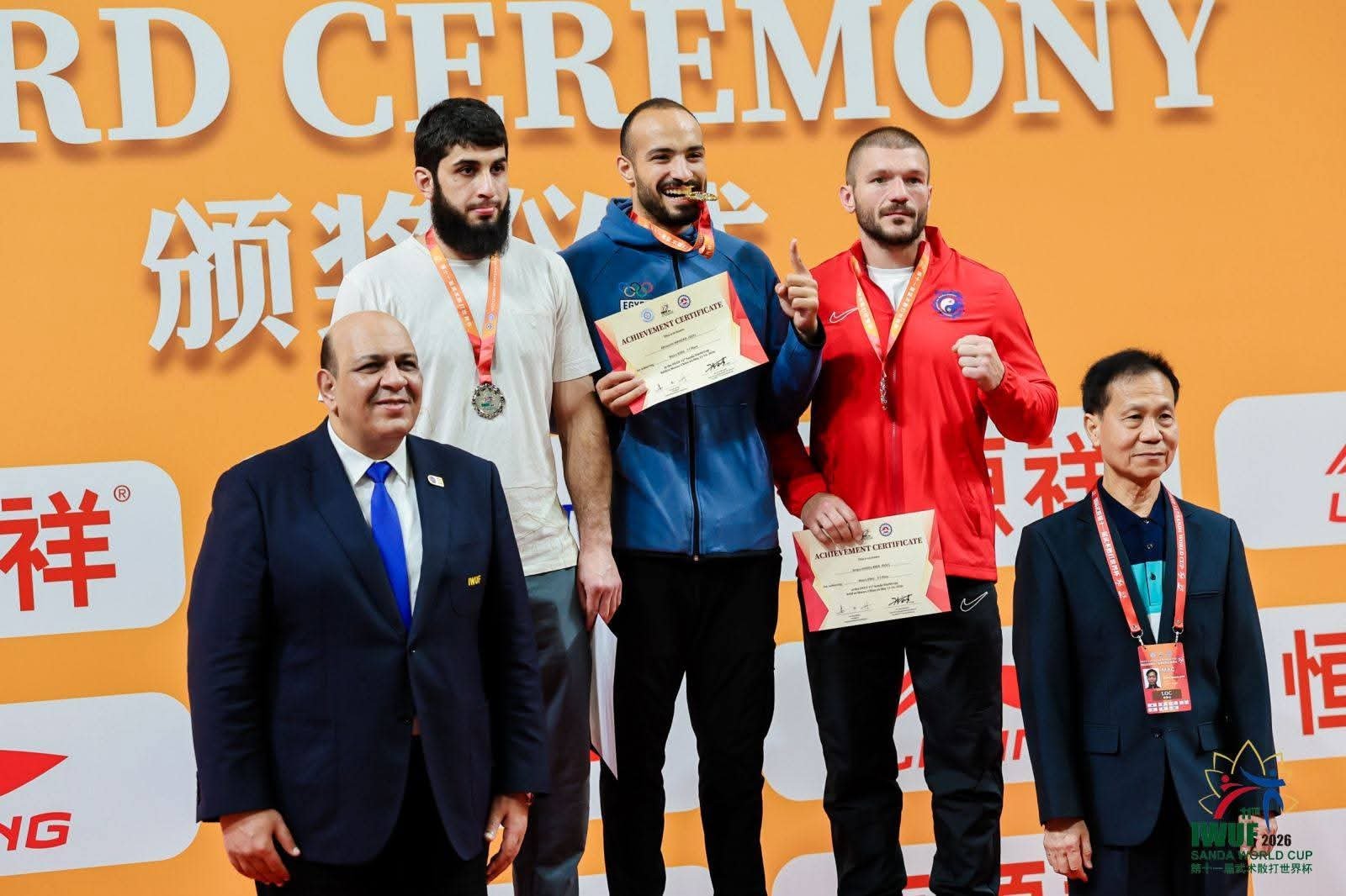 وزير الشباب والرياضة يهنئ منتخب الووشو كونغ فو بعد إنجاز تاريخي في كأس العالم بماكاو 3 وزير الشباب والرياضة يهنئ منتخب الووشو كونغ فو بعد إنجاز تاريخي في كأس العالم بماكاو