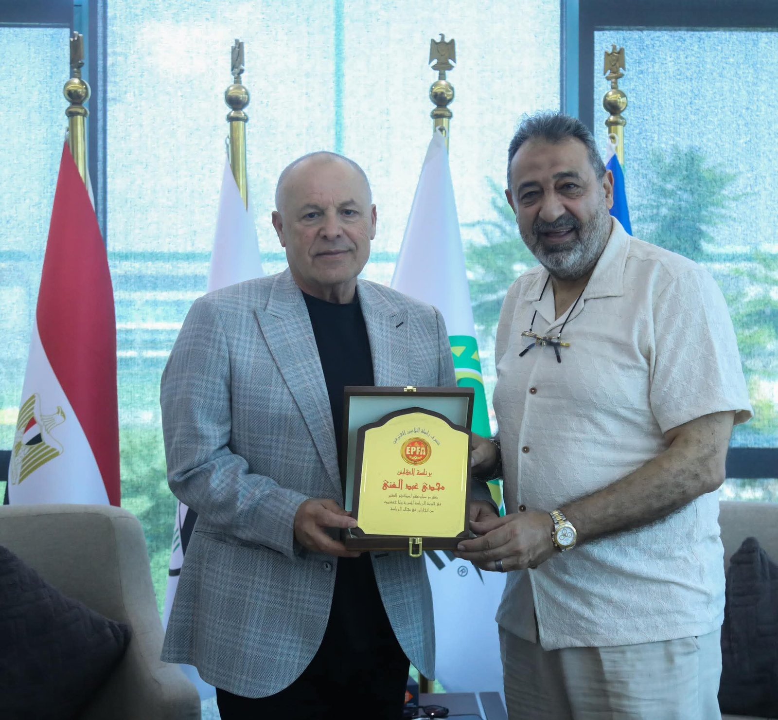 هاني أبو ريدة يبحث سبل التعاون مع مجدي عبدالغني 4 هاني أبو ريدة