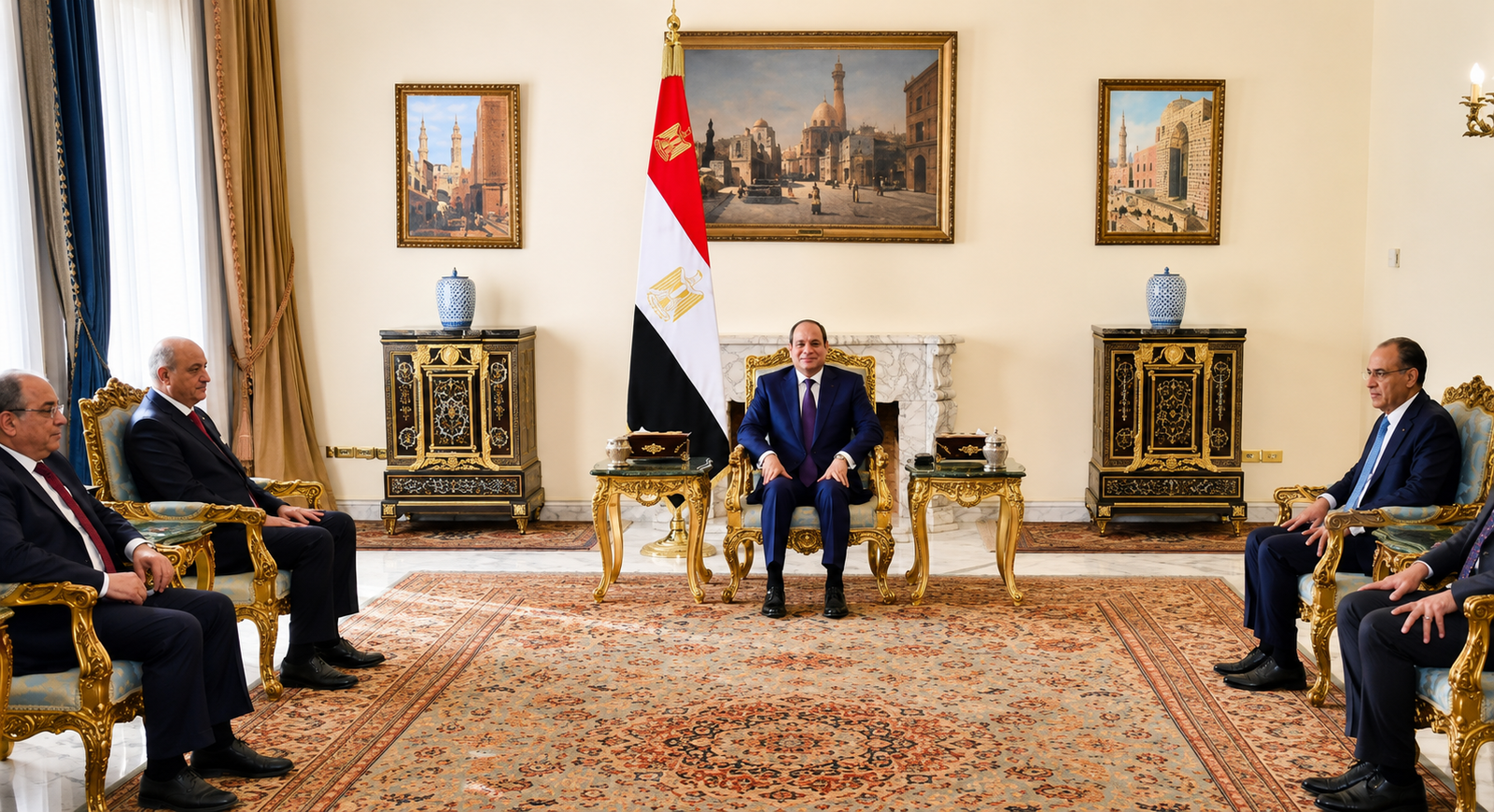 السيسي يؤكد أهمية التنسيق المصري الجزائري التونسي لدعم استقرار ليبيا وتعزيز التعاون العربي