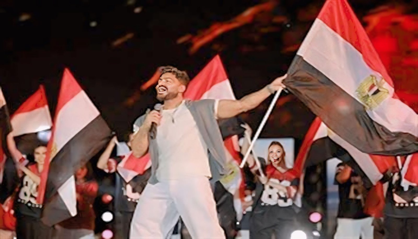 تامر حسني يحتفل مع الجمهور بالفوز التاريخي لمنتخب مصر على نيوزيلندا بكأس العالم 2026