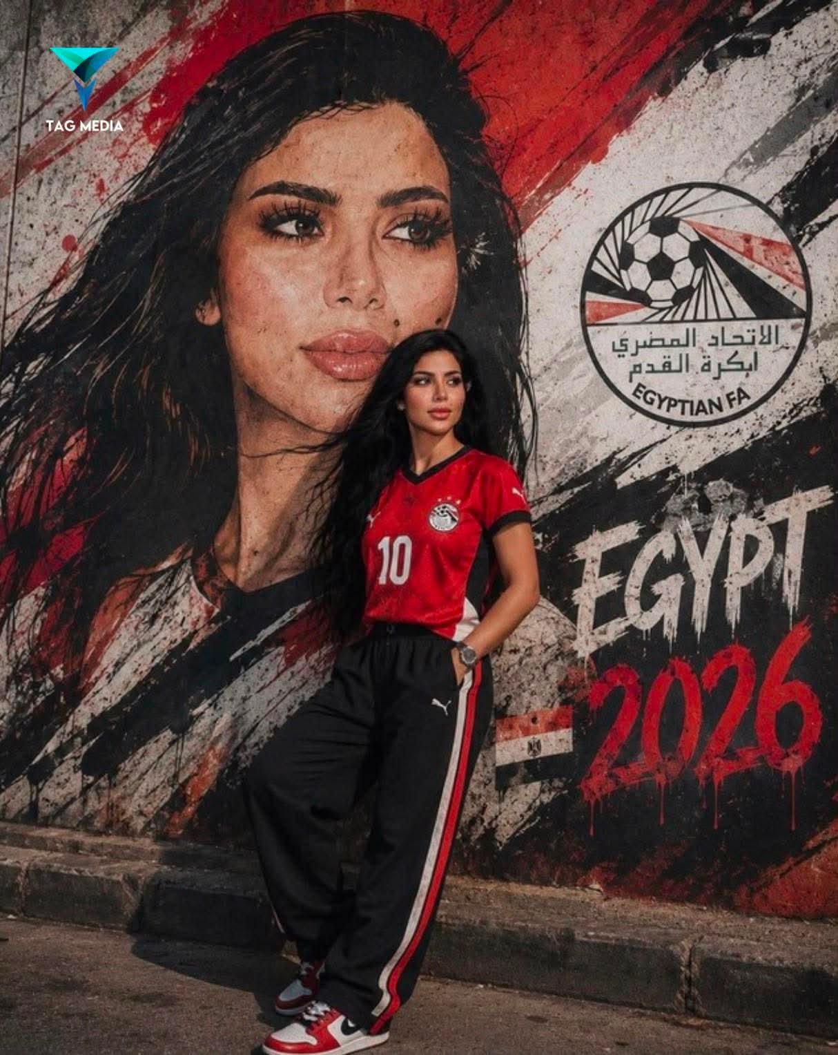 كارولين عزمي تدعم المنتخب الوطني عبر حملة شجع مصر 4 كارولين عزمي