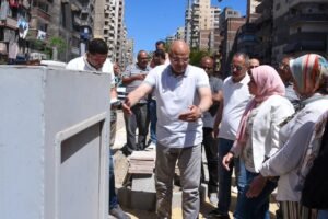 صناديق القمامة المدفونة تحت الأرض.. محافظ الإسكندرية يطلق تجربة جديدة بشارع 45 لتطوير منظومة النظافة