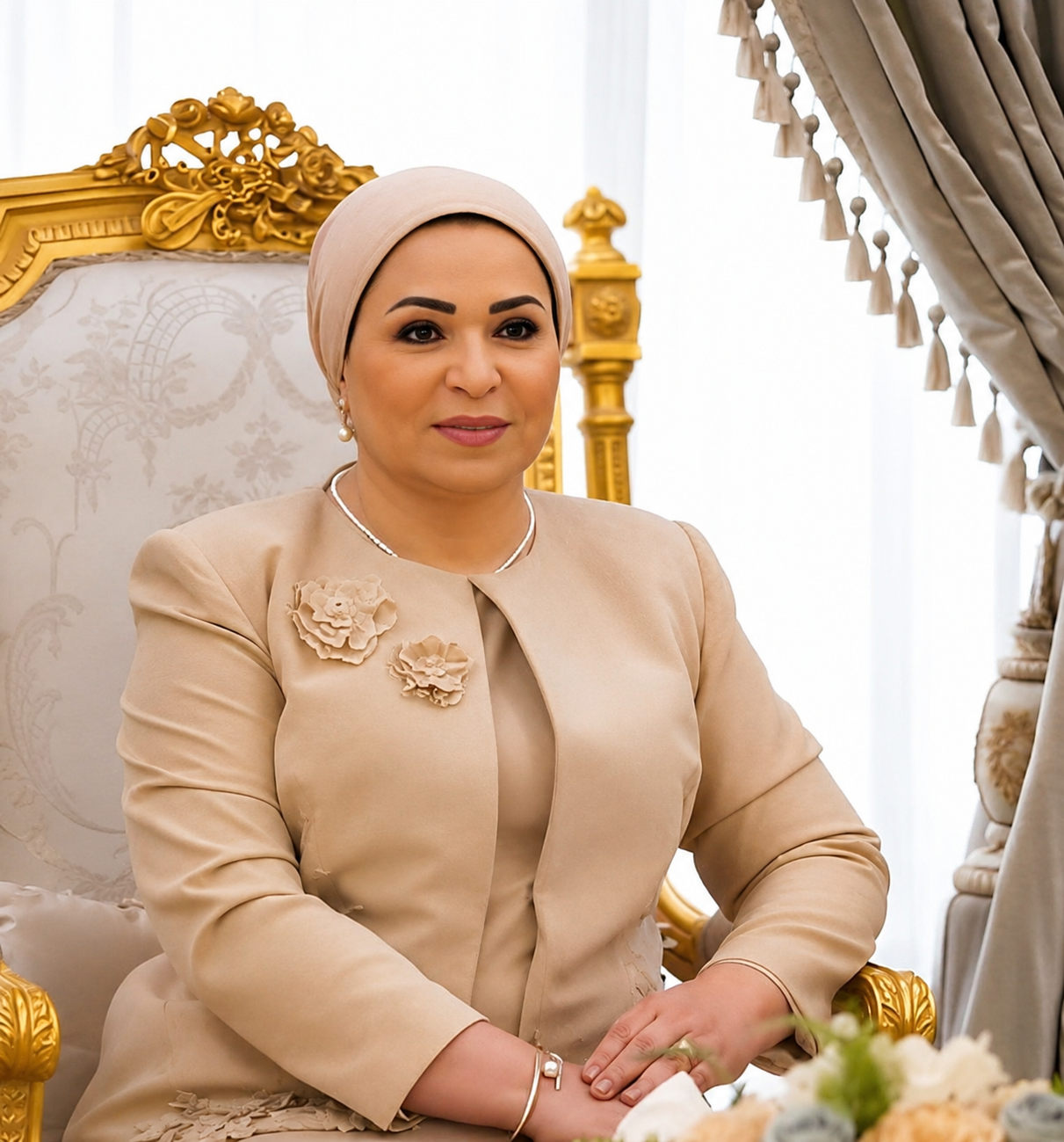 السيدة انتصار السيسي تهنئ الشعب المصري والأمة الإسلامية بمناسبة العام الهجري الجديد 1448هـ