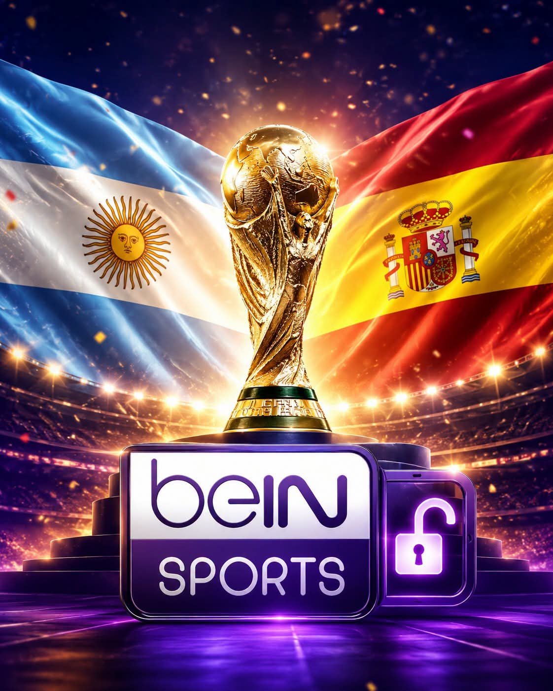 رسميًا.. قناة beIN Sports المفتوحة تنقل نهائي كأس العالم بين الأرجنتين وإسبانيا مجانًا 2 رسميًا.. قناة beIN Sports المفتوحة تنقل نهائي كأس العالم بين الأرجنتين وإسبانيا مجانًا