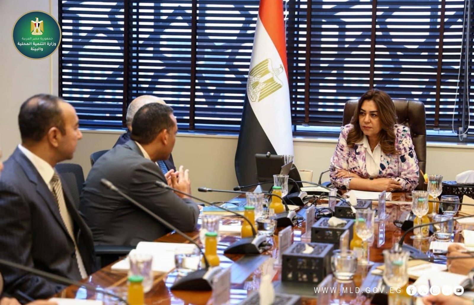 وزيرة التنمية المحلية والبيئة تبحث تطوير المحميات الطبيعية بالشراكة مع الاتحاد الدولي والأمم المتحدة 6 وزيرة التنمية المحلية