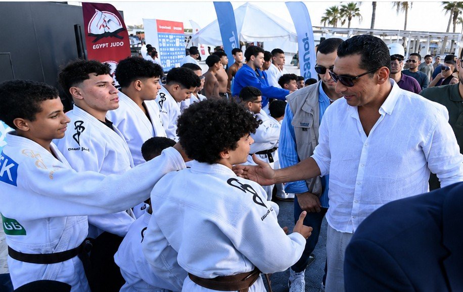 وزير الرياضة يشهد استضافة تيدي راينر في العلمين بمشاركة أبطال مصر للجودو ضمن مبادرة يلا ساحل 2 وزير الرياضة يشهد استضافة تيدي راينر في العلمين بمشاركة أبطال مصر للجودو ضمن مبادرة يلا ساحل