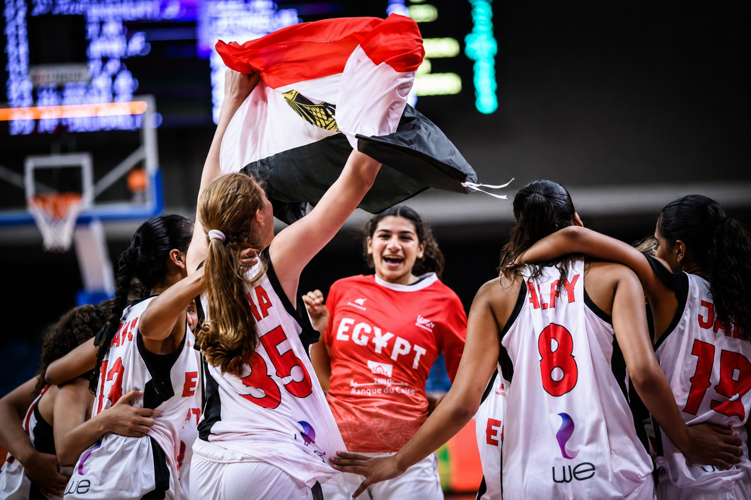 جوهر نبيل يهنئ منتخب مصر لكرة السلة للناشئات تحت 17 عامًا بعد تحقيق المركز التاسع في كأس العالم 2 جوهر نبيل يهنئ منتخب مصر لكرة السلة للناشئات تحت 17 عامًا بعد تحقيق المركز التاسع في كأس العالم