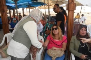 نائب محافظ الإسكندرية تزور شاطئ ذوي الإعاقة بالأنفوشي لبحث تطوير الخدمات وتعزيز الدمج المجتمعي 2 نائب محافظ الإسكندرية تزور شاطئ ذوي الإعاقة بالأنفوشي لبحث تطوير الخدمات وتعزيز الدمج المجتمعي