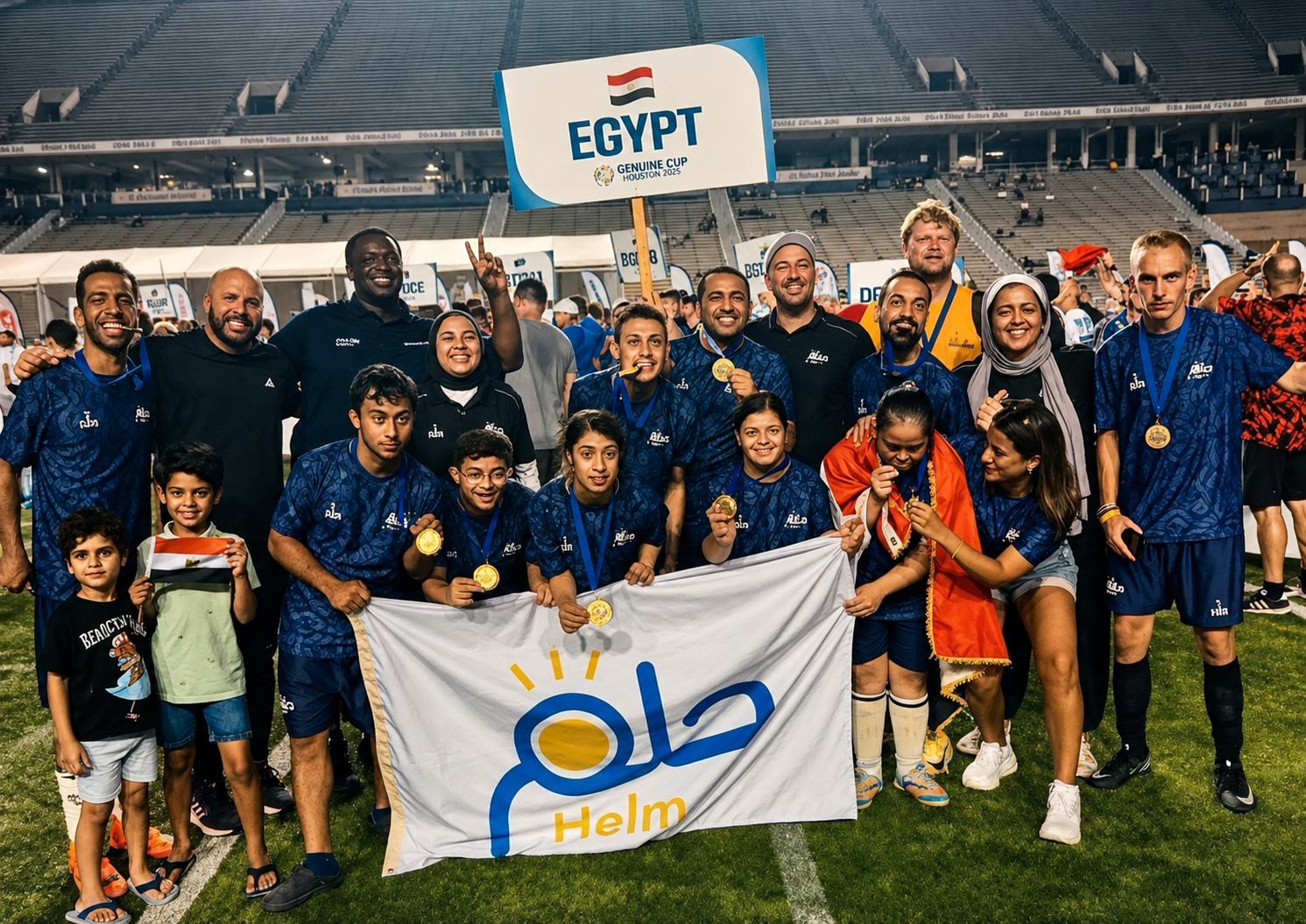 فريق حلم المصري يتوج ببطولة Genuine Cup العالمية.. وزيرة التضامن الاجتماعي تهنئ أبطال الدمج بعد إنجاز تاريخي في الولايات المتحدة 4 فريق حلم المصري يتوج ببطولة Genuine Cup العالمية.. وزيرة التضامن الاجتماعي تهنئ أبطال الدمج بعد إنجاز تاريخي في الولايات المتحدة