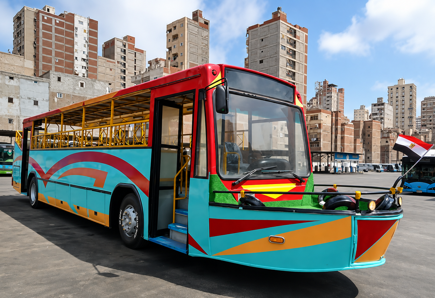الطفطف السياحي في الإسكندرية.. إعادة تأهيل أتوبيس متهالك وتحويله لخدمة سياحية من المعمورة إلى الأنفوشي 3 الطفطف السياحي في الإسكندرية.. إعادة تأهيل أتوبيس متهالك وتحويله لخدمة سياحية من المعمورة إلى الأنفوشي